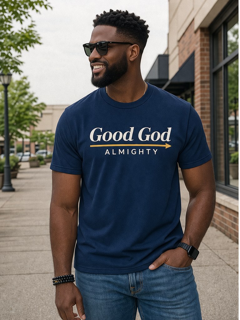 Good God Almighty tee – front