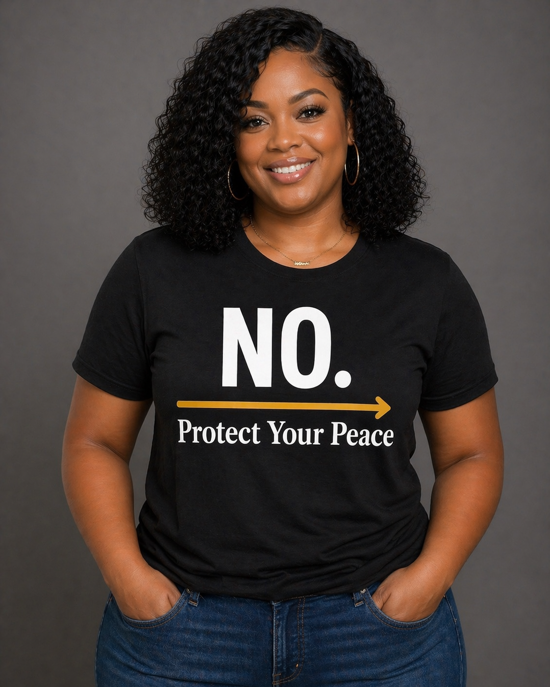 NO. Protect Your Peace tee – front